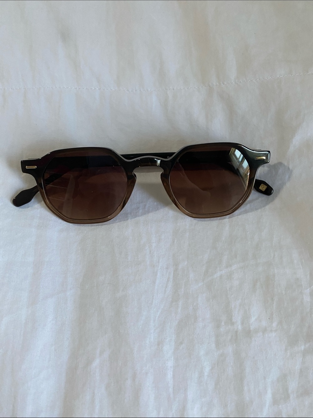 New Carolina Lemke Kyson round sunglasses with brown lens